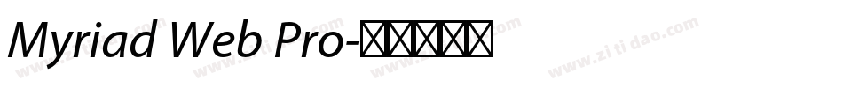 Myriad Web Pro字体转换
